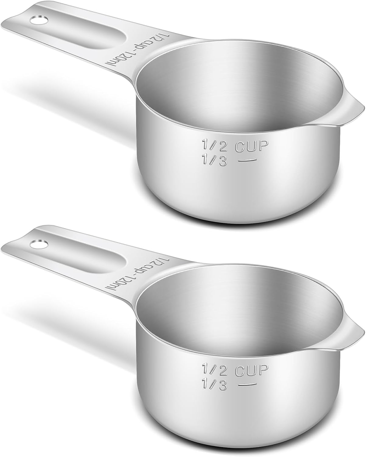 2pcs-1-2cup-120ml-4oz-measuring-cup-18-8304-stainless-steel