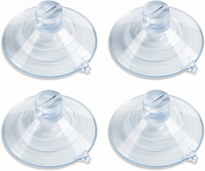 Shower Caddy Suction Cup Replacement, Dual-Layer Thickened Connectors Compatible with Zenna Home and Simple Houseware Wire Racks, Clear, Pack of 41