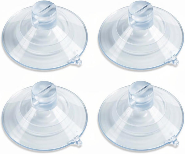 Shower Caddy Suction Cup Replacement, Dual-Layer Thickened Connectors Compatible with Zenna Home and Simple Houseware Wire Racks, Clear, Pack of 41