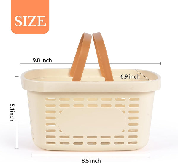 Plastic Shower Caddy, Cream, 1 Pack2