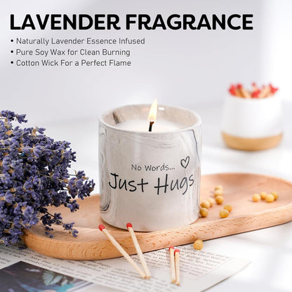 Sympathy Gifts for Loss of Loved One - Bereavement Gift for Loss of Mother Child Thinking of You Gift for Women Hug Candle Grief Present Cheer up Gifts for after Surgery Condolence Get Well Soon3