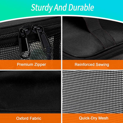 Dorm Room Essentials for Guys Girls, Quick Dry Mesh Shower Caddy Portable2