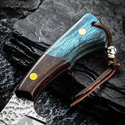 Meat Cleaver, 4.1 Inch High-Carbon Steel Kitchen Boning Knife Ultra-Sharp Butcher Knife Slicing Camping Barbecue Cleaver5