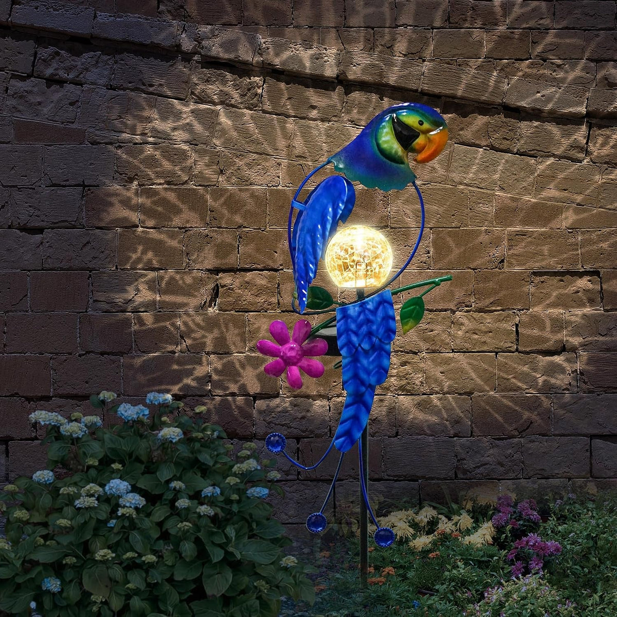 solar-parrot-stake-lights-crackle-glass-globe-landscape-lamps-antique-metal-waterproof-decorative-light-for-outdoor-pathway-lawn-patio-yard-warm-white