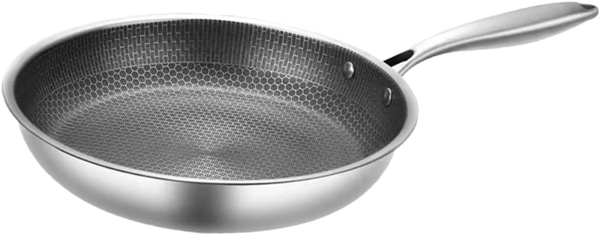 clad-stir-fry-pan-poached-egg-pan-stainless-steel-skillet-honeycomb-handles-for-induction-electric-gas-stove-easy-to-clean-ergonomic-design