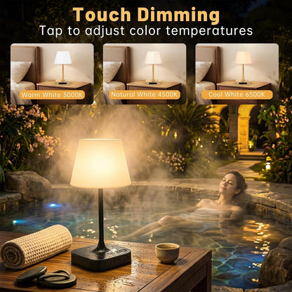 Table Lamp,Cordless Waterproof Shower Lamp and Dimmable Touch Lamp5