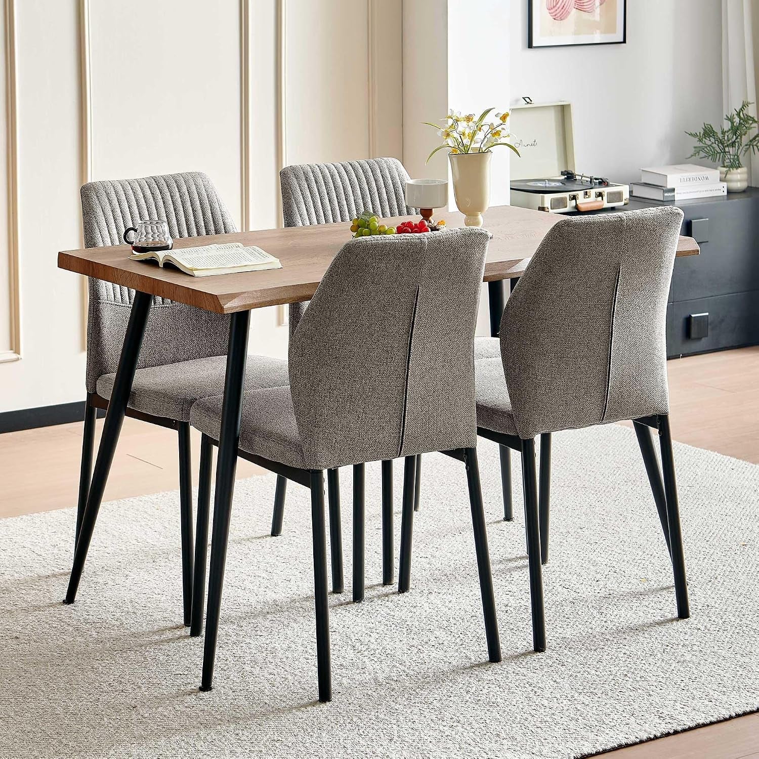 dining-table-set-for-4-modern-wood-irregular-rectangle-dining-table-linen-fabric-dining-chairs-4-table-and-chairs-set-of-4-for-kitchen-dining-room-light-brown