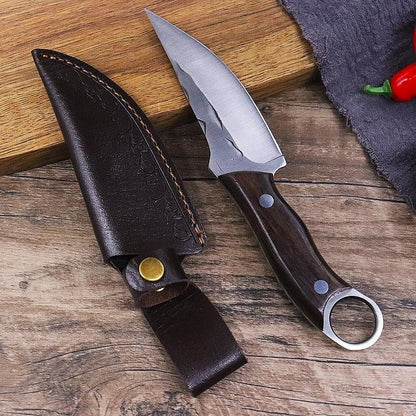 Meat Cleaver Knife, Forged Boning Knife Butcher Knife Stainless Steel Kitchen Knife Meat Cleaver Outdoor Survival Camping Knife Barbecue Knife (Color : Boning Knife B)2