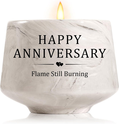 Happy Anniversary Candle – Aniversario Gifts for Couple,Women,Men 6Oz Lavender Scented Candle,Anniversary Romantic Gifts for Him & Her1