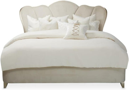 Villa Cherie Cal. King Channel Tufted Velvet Bed - Caramel3