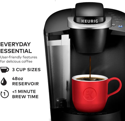 K-Classic Single Serve K-Cup Pod Coffee Maker, with 3 Brew Sizes, 48Oz Removable Reservoir, Black2