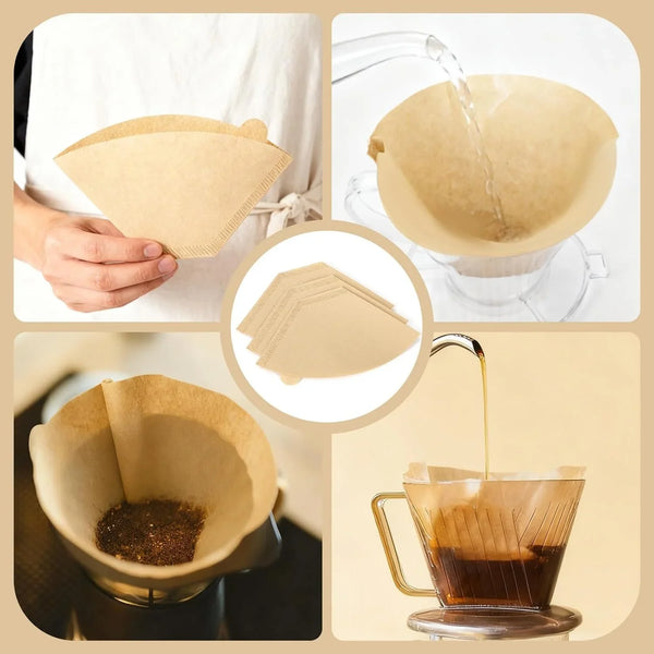 250 Count Coffee Filters #2, Premiun Unbleached Natural No Blowout, 2-4 Cup | Disposable Coffee Filter Cone Paper, for Pour Over, Drip Coffee Maker, for Home, Office, Coffee Shop4