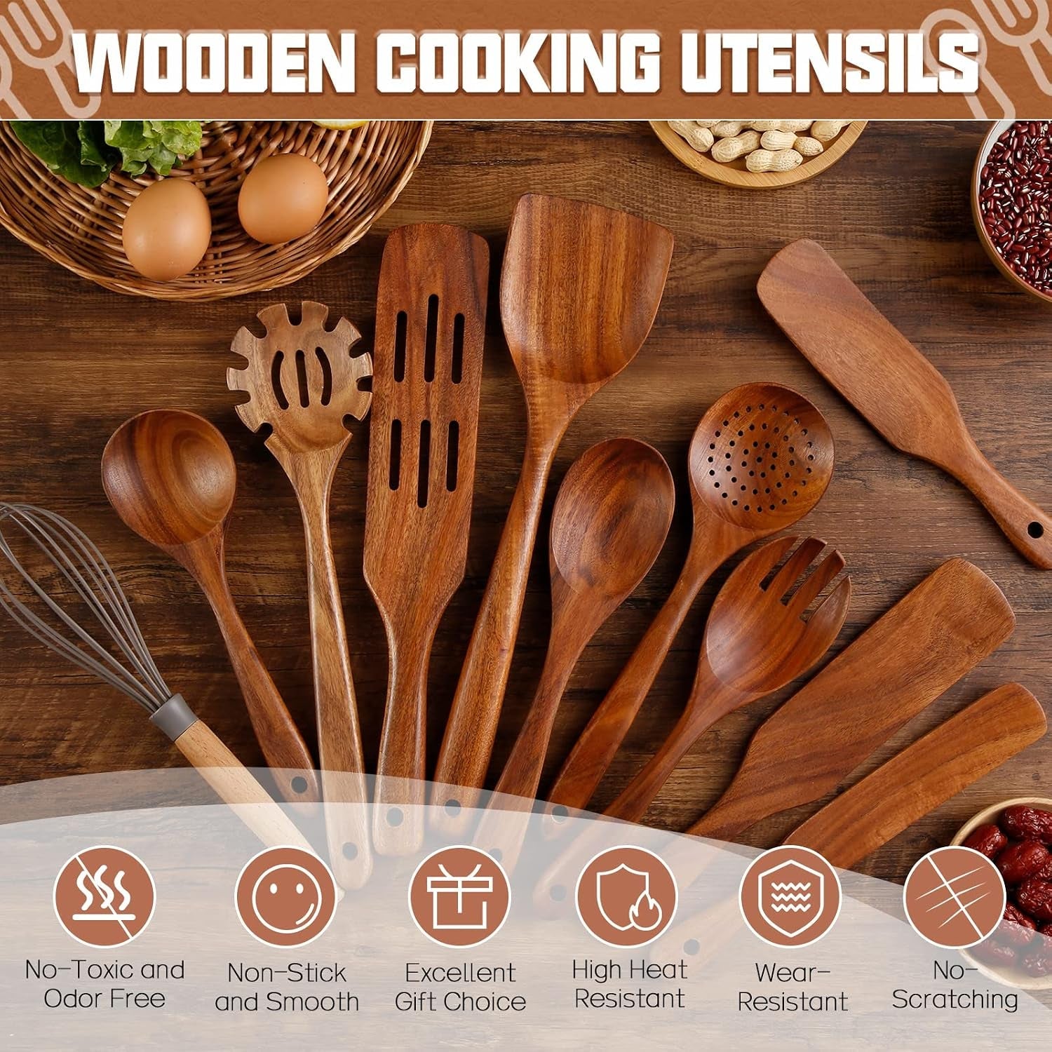 wooden-spoons-for-cooking-11pcs-natural-acacia-wooden-kitchen-utensil-set-spatula-spurtles-salad-fork-spoon-set-non-stick-comfortable-grip-as-seen-on-tv-wooden-cooking-utensils