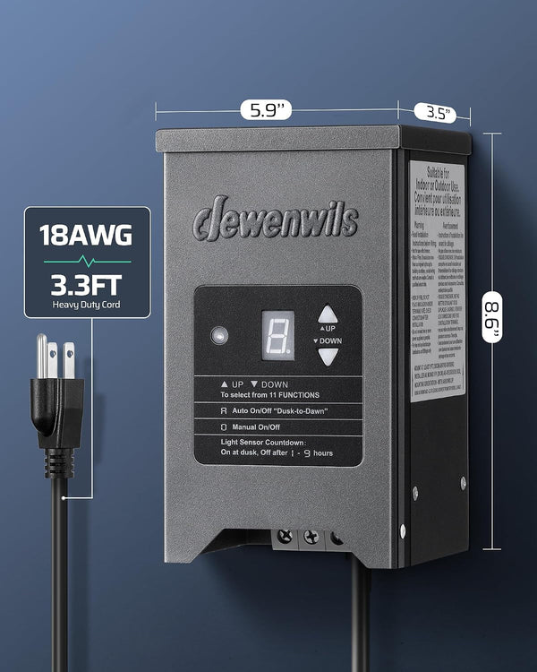 150W Low Voltage Landscape Lighting Transformer8