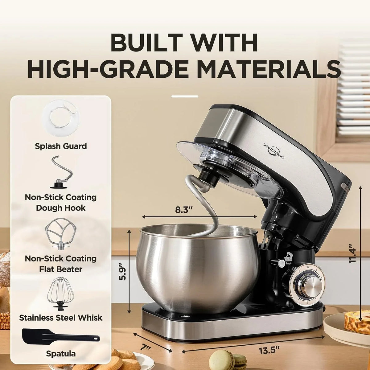 stand-mixer-5-3qt-tilt-head-6-p-speed-household-food-mixer-black-lightweight-tilt-head-kitchen-mixer-with-egg-cream-whisk-dough-hook-flat-beater-splash-guard-for-baking-cake-pizza-sugar