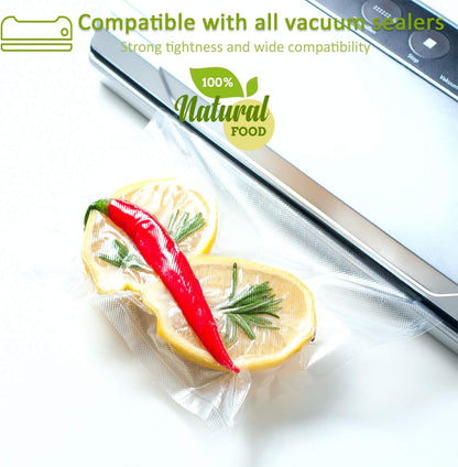 6 Pack 11"X20'(3Rolls) and 8"X20' (3Rolls)Thickened Vacuum Sealer Bags , Smell-Proof, Puncture Prevention, Heavy Duty for , Food Saver, Great for Vacuum Storage,Meal Prep or Sous Vide4