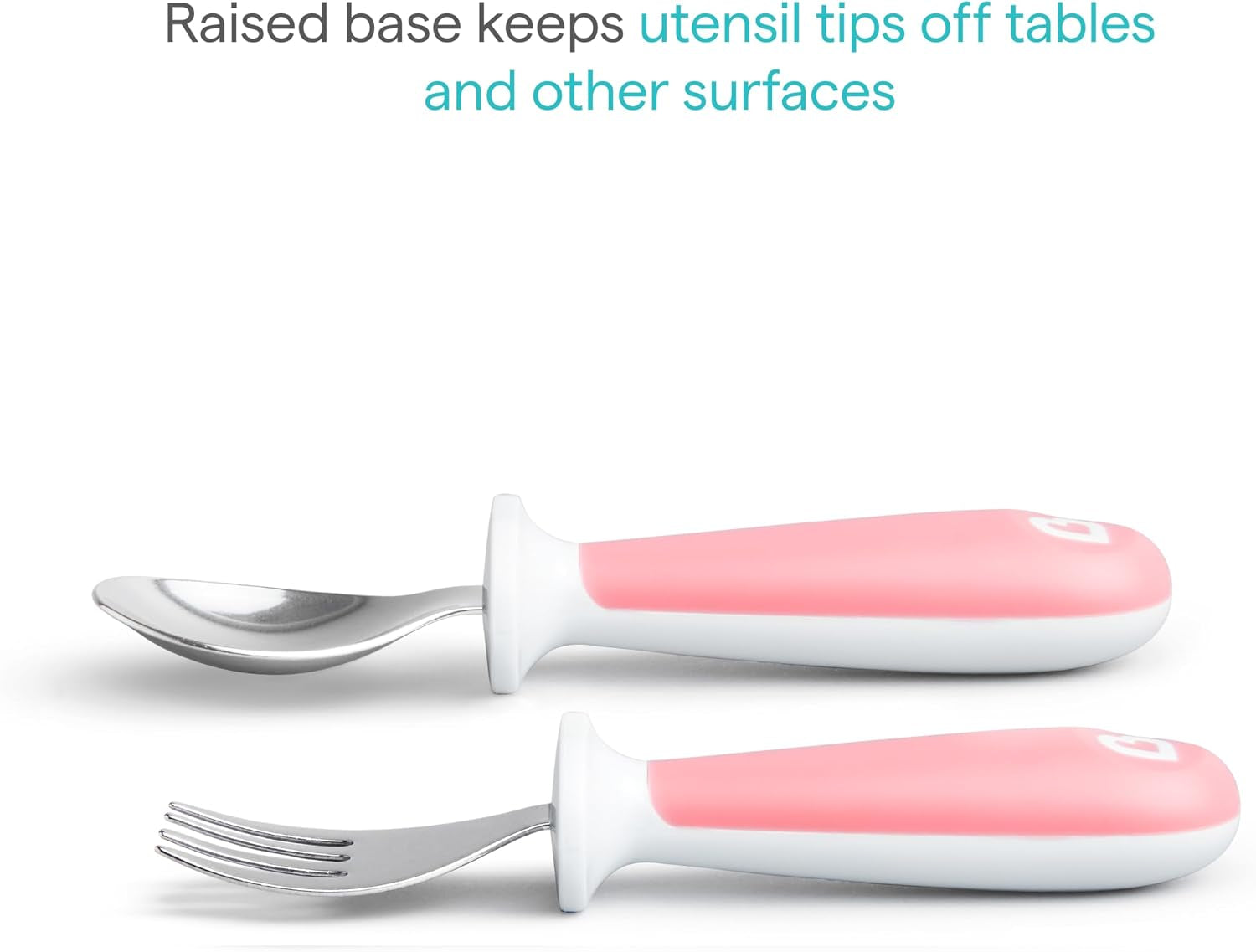 ®-raise™-toddler-fork-and-spoon-utensil-set-rest-keeps-tip-off-table-bpa-free-4-pack-pink-purple