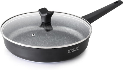 SOHO 11-Inch Non Stick Frying Pan with Lid – Nothing Sticks, Never Warps, Lasts Longer, Healthy Skillet with Heat-Resistant Handle, PFOA Free, Dishwasher Safe, Black1