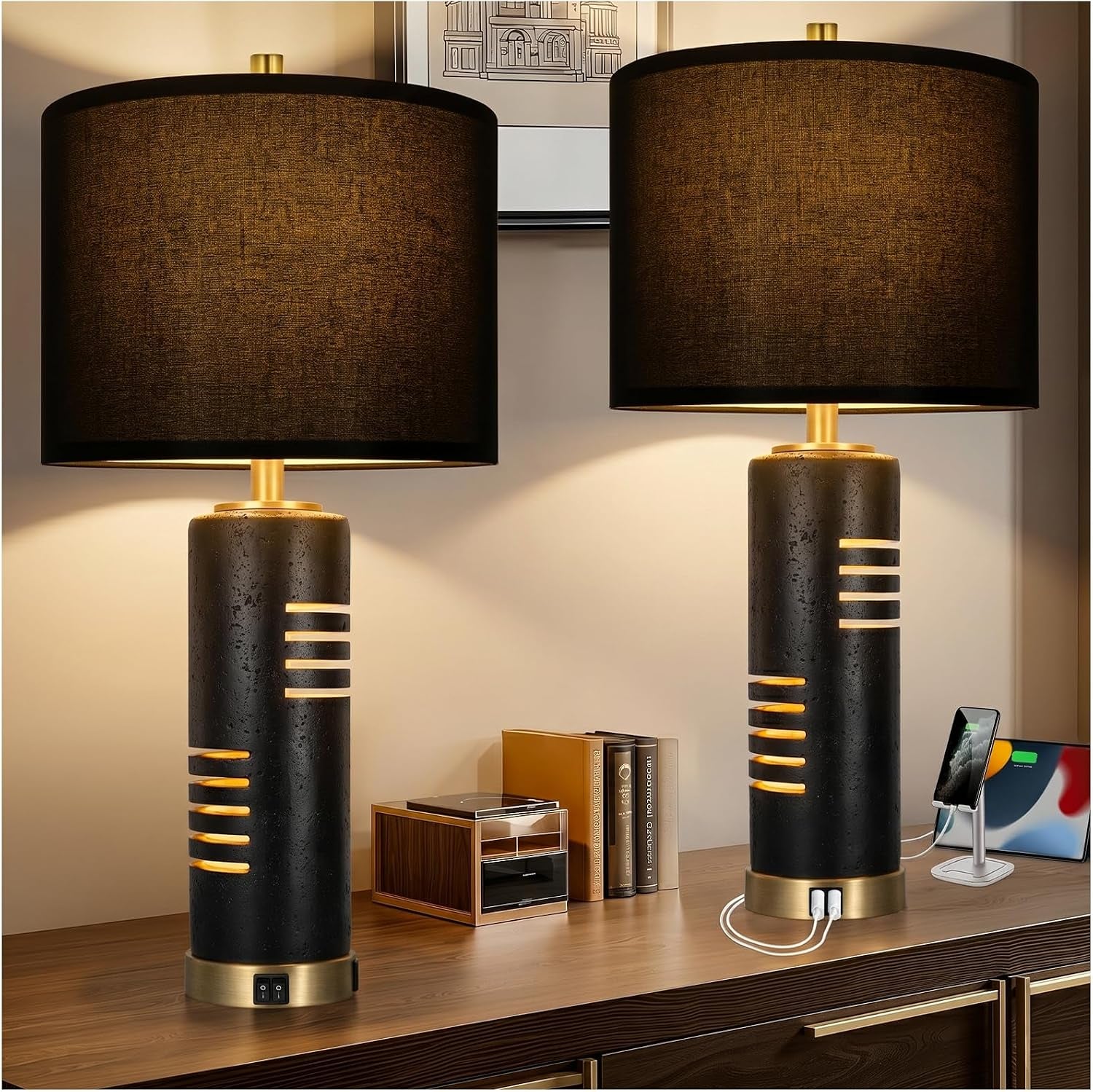 27-5-faux-stone-table-lamps-set-of-2-with-usb-and-night-light