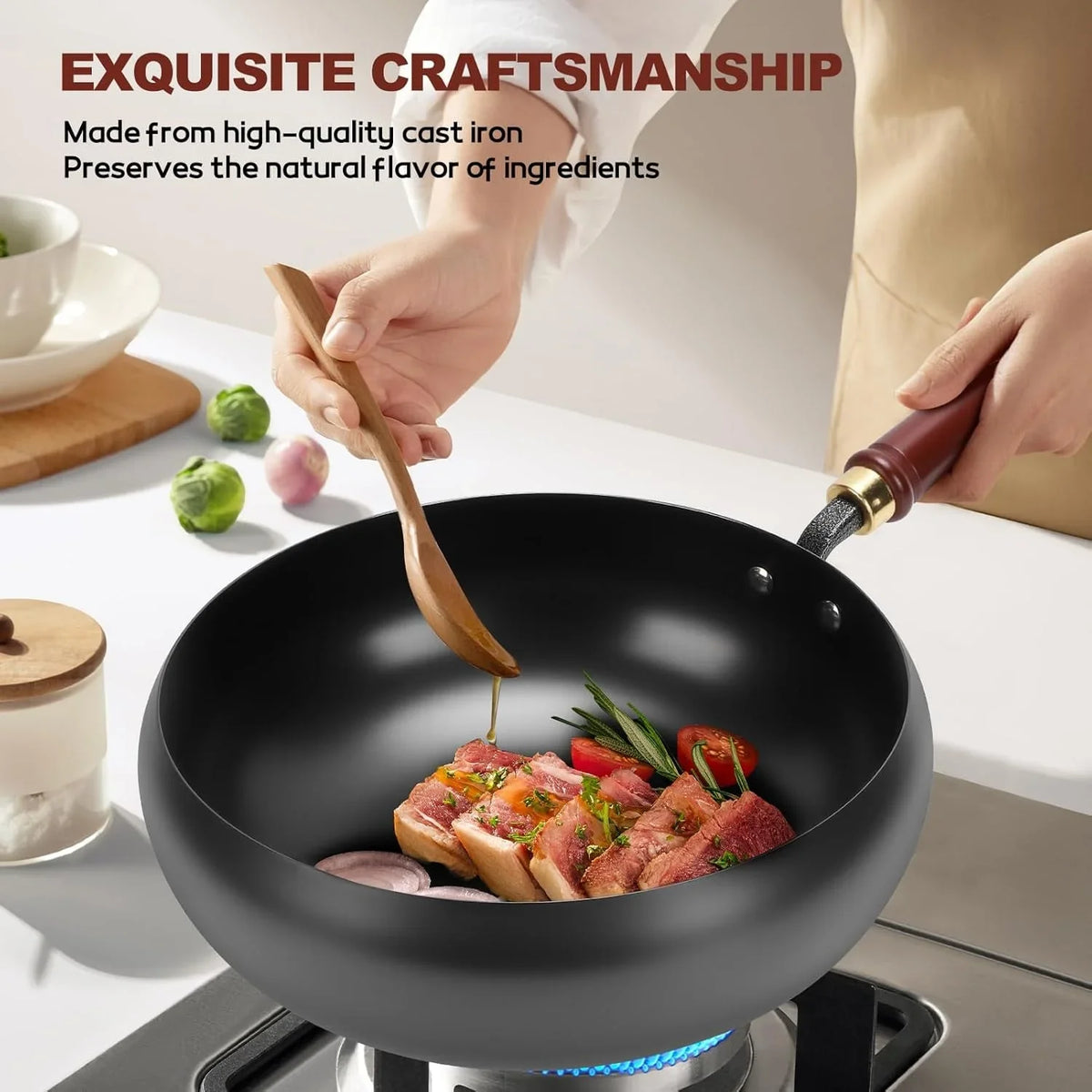 suntuup-japanese-iron-pan-28cm-11in-cast-iron-wok-glass-lid-with-spatula-2-covers-to-choose-from-for-pots-on-electric-stoves-induction-cookers-gas-stoves