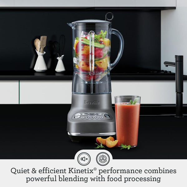 Breville BBL620SIL Fresh and Furious Blender, Silver | Blend Smoothies and Crush Ice with a High-Torque Motor, Multiple Speed Settings and Easy Auto-Clean Functionality2