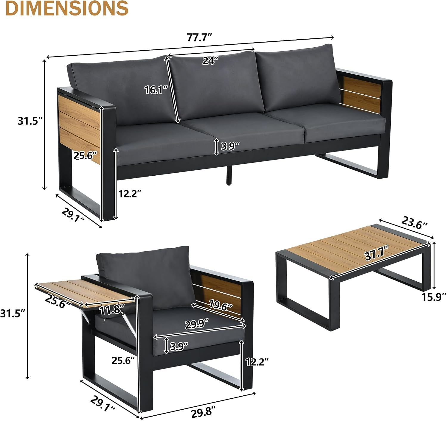 large-4-piece-outdoor-patio-furniture-set-for-5-person-3-seater-sofa-2-armchairs-with-fold-out-side-tables-aluminum-frame-plastic-wood-modern-garden-patio-seating-grey-cushions