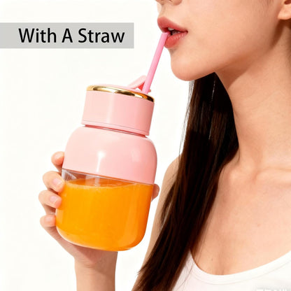 Portable Blender 800Ml USB Rechargeable Smoothie Cup | Bpa-Free Food Grade Material, 2000Mah Battery, Compact 11X16Cm, Detachable for Easy Cleaning, Includes Straw and USB Cable6