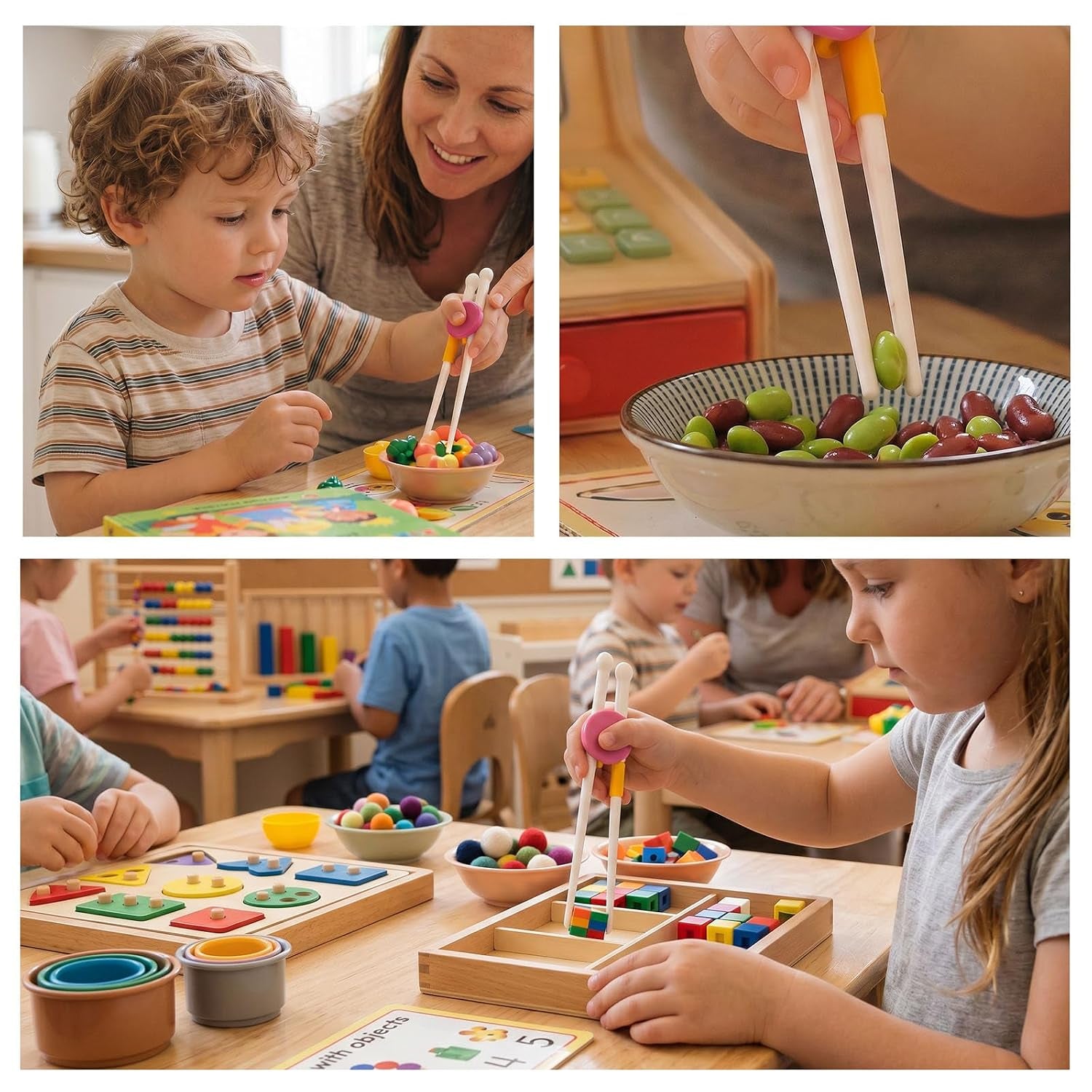 kids-chopsticks-2-pairs-training-chopsticks-for-toddlers-beginners-children-learning-practice-hand-eye-coordination-development-non-slip-grip-fun-everyday-dining-tool-for-kids