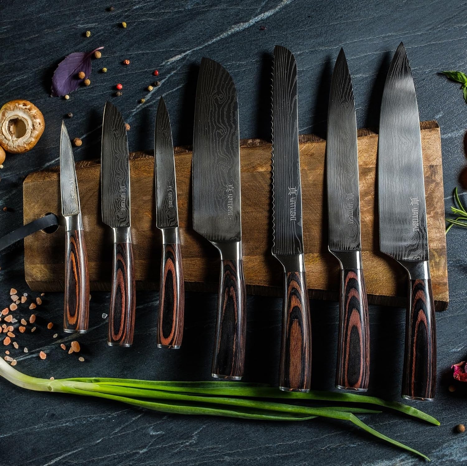 yatoshi-professional-kitchen-knife-set-15-pieces-high-carbon-stainless-steel-ergonomic-handle