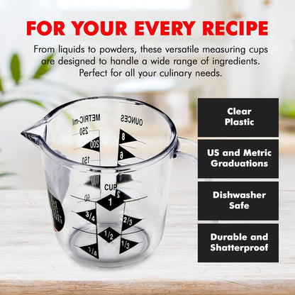Select Plastic Measuring Cup, 1 Cup Capacity, Clear4