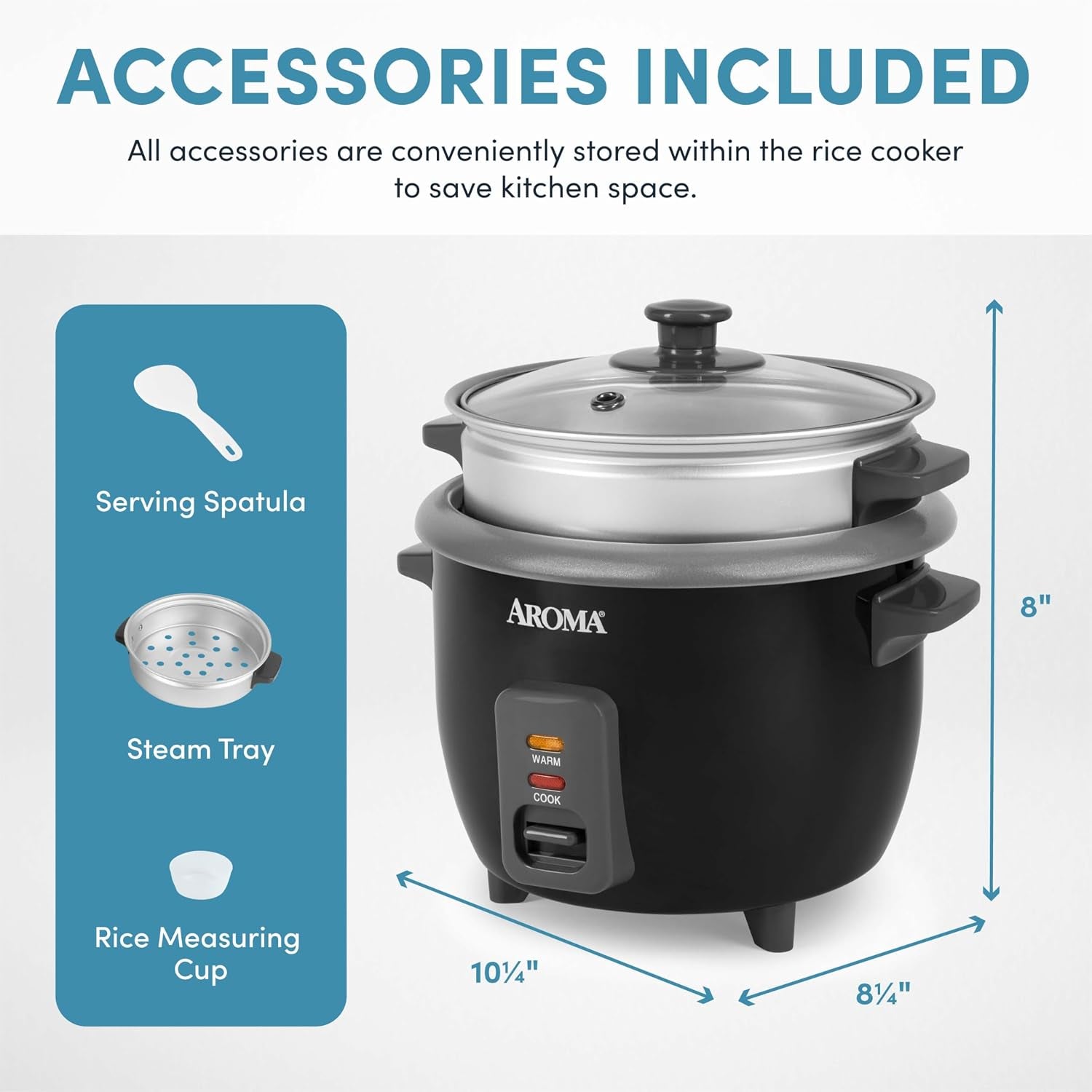 housewares-arc-363-1ngb-3-uncooked-6-cups-cooked-rice-cooker-steamer-multicooker-2-6-cups-black