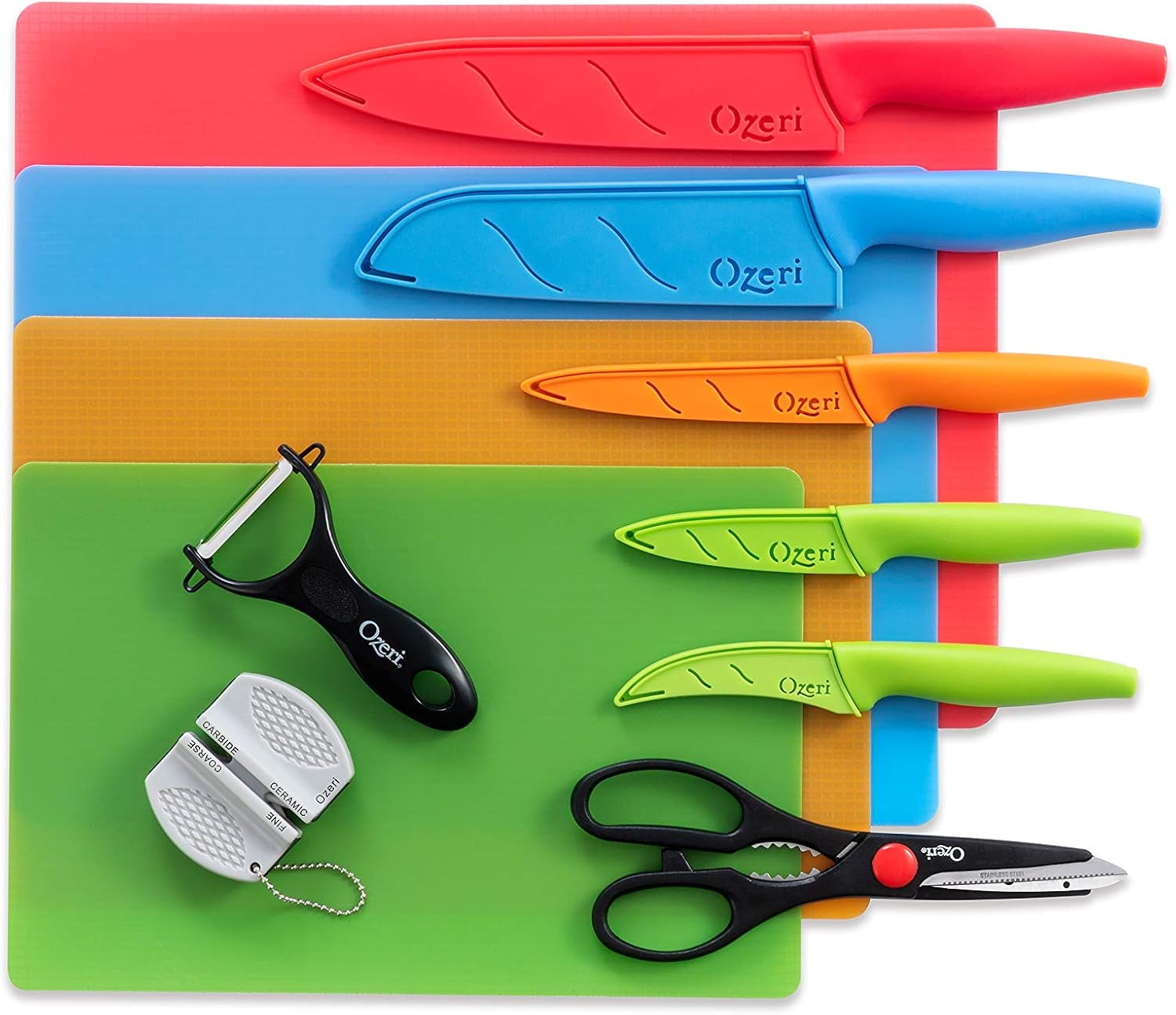 17-piece-color-coded-stainless-steel-knife-cutting-mat-set-elite-chef-set-includes-5-knives-kitchen-shears-a-vegetable-peeler-and-knife-sharpener-with-color-matching-cutting-mats