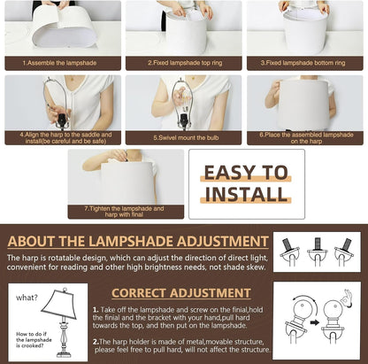 27" Touch Farmhouse Bird Table Lamps for Living Room with 2 USB C+A Ports9