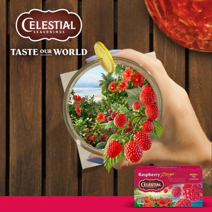 Raspberry Zinger Herbal Tea, Caffeine Free, 20 Tea Bags Box7