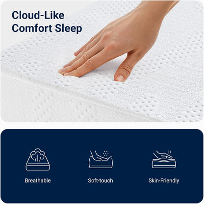 Twin Mattress, 5 Inch Twin Size Mattress, Gel Memory Foam Mattresses for Cooling Night Sleep & Pressure Relief, Colchones Fiberglass Free Certipur-Us Certified4