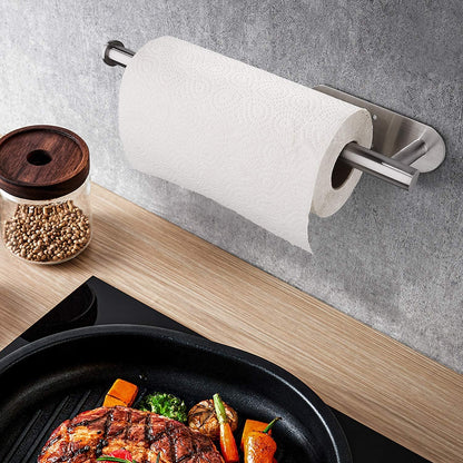 Paper Towel Holders for Kitchen,Paper Towels Bulk- Self-Adhesive under Cabinet,Both Available in Adhesive and Screws,Stainless Steel4