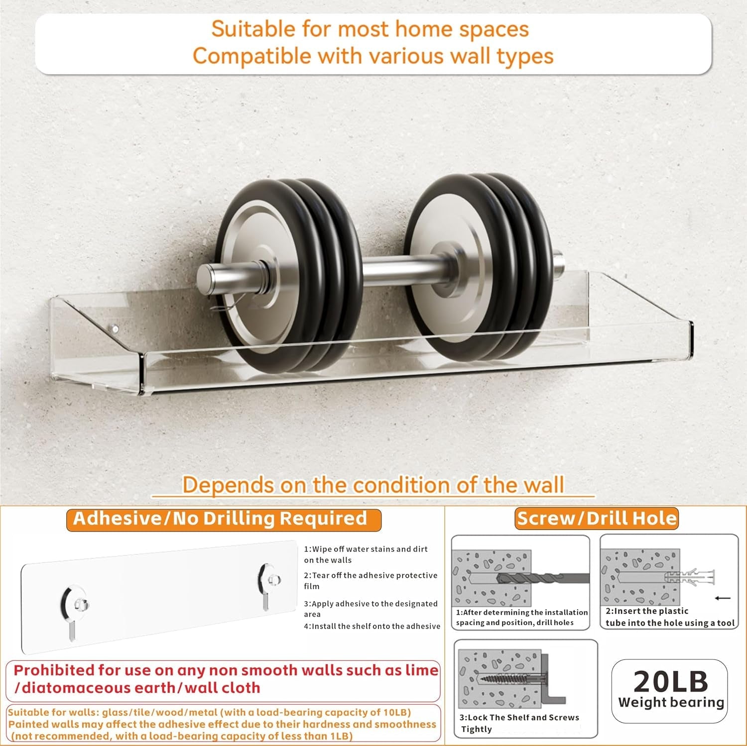 2-pack-clear-shower-shelves-for-tile-walls-adhesive-acrylic-bathroom-shelves-organizer-and-storage-no-drill-acrylic-shower-wall-caddy-shelf-floating-shelves-for-makeup-perfume-shampoo-holder