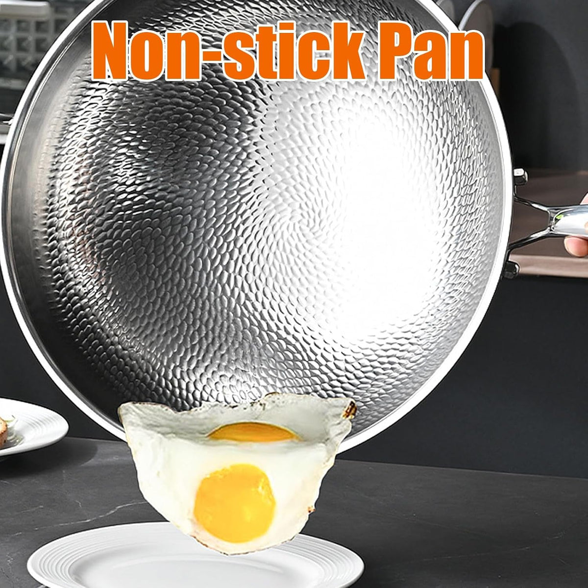 titanium-hammered-pan-pro-2026-upgrade-double-side-hammered-wok-frying-pans-nonstick-durable-scratch-resistant-non-stick-titanium-pans-for-cooking-no-lid-14-17in