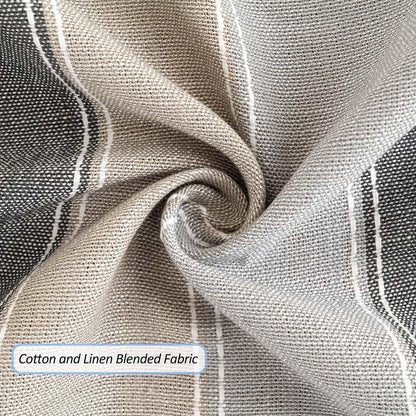 Rectangle Table Cloth Cotton Linen Waterproof Embroidery Tablecloth Rustic Farmhouse Style for Indoor Outdoor Dinning Tabletop Decoration-Grey Macarons-54 X703