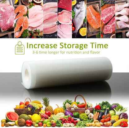 6 Pack 11"X20'(3Rolls) and 8"X20' (3Rolls)Thickened Vacuum Sealer Bags , Smell-Proof, Puncture Prevention, Heavy Duty for , Food Saver, Great for Vacuum Storage,Meal Prep or Sous Vide3