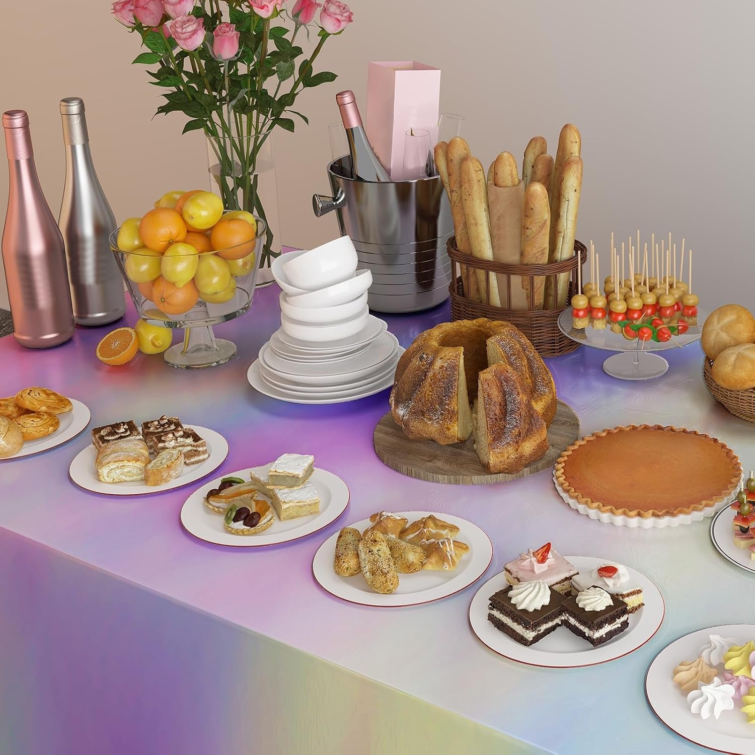 4-pack-iridescent-plastic-tablecloths-disposable-tablet-cover-54-x-108-in-foil-glitter-table-cloth-for-rectangle-tables-indoor-outdoor-party-decorations-birthday-princess-bridal-wedding-christmas