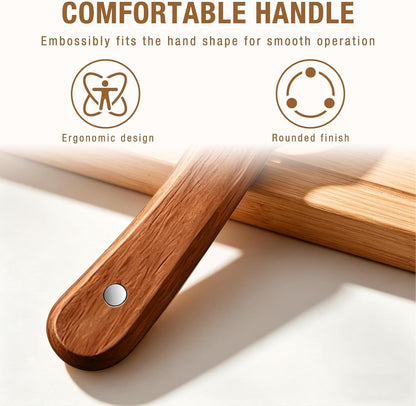 Multifunctional Vegetable Peeler 3-In-1, Julienne Peeler, Fruit Peeler Knife with Ergonomic Wood Handle, Stainless Steel Blade for Efficient Peeling, Grating & Slicing（2Pcs)8