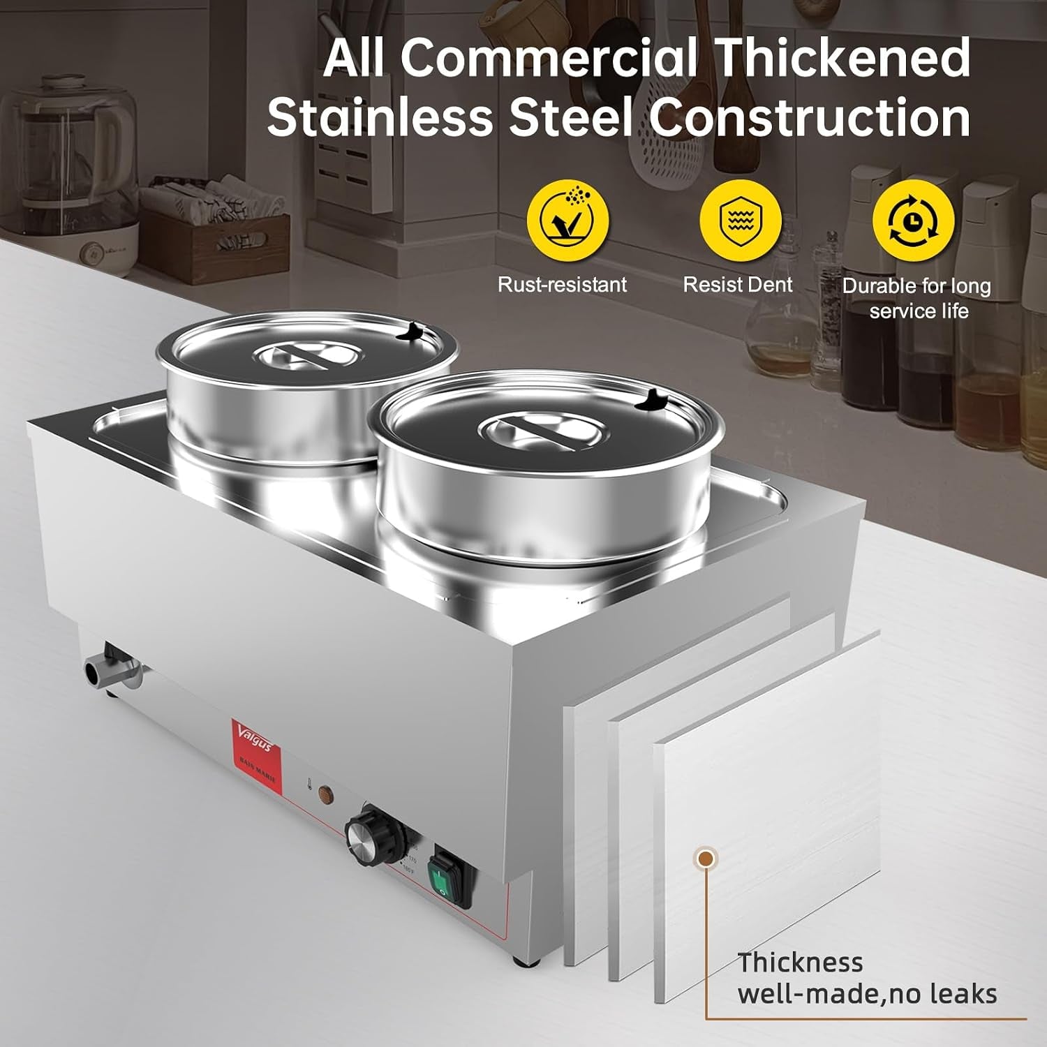 commercial-stainless-steel-bain-marie-food-warmer-2-round-pots-1200w-adjustable-heat-control-95-185-electric-soup-warmer-with-lid-and-tap-for-home-catering-buffet