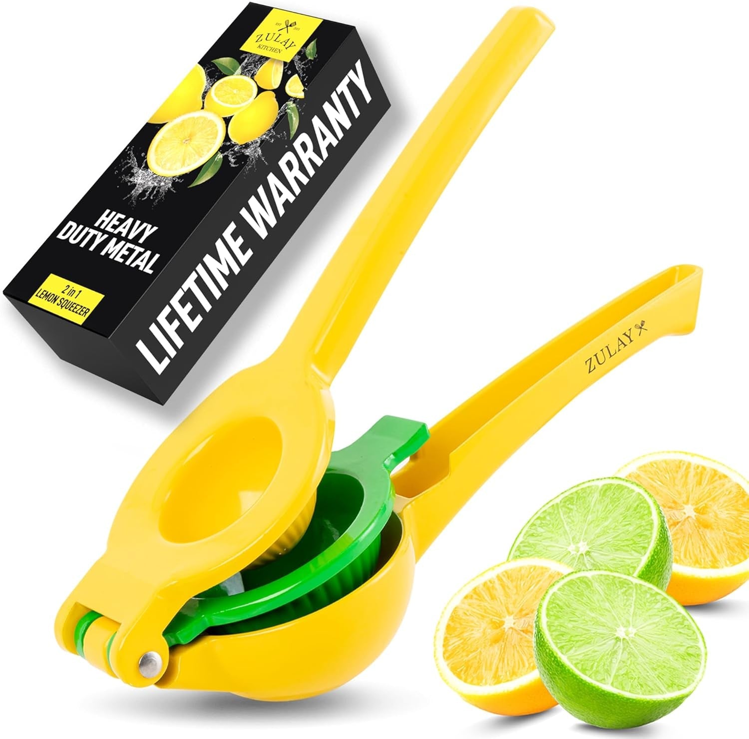 zulay-metal-2-in-1-lemon-squeezer-manual-sturdy-max-extraction-hand-juicer-lemon-squeezer-gets-every-last-drop-easy-to-clean-use-citrus-juicer-yellow-green