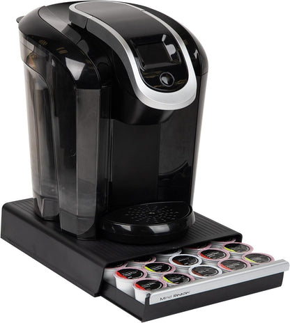 Single Serve Coffee Pod Drawer, 30 Pod Capacity, Countertop Organizer, 10.5"L X 12.75"W X 2.5"H, Black1