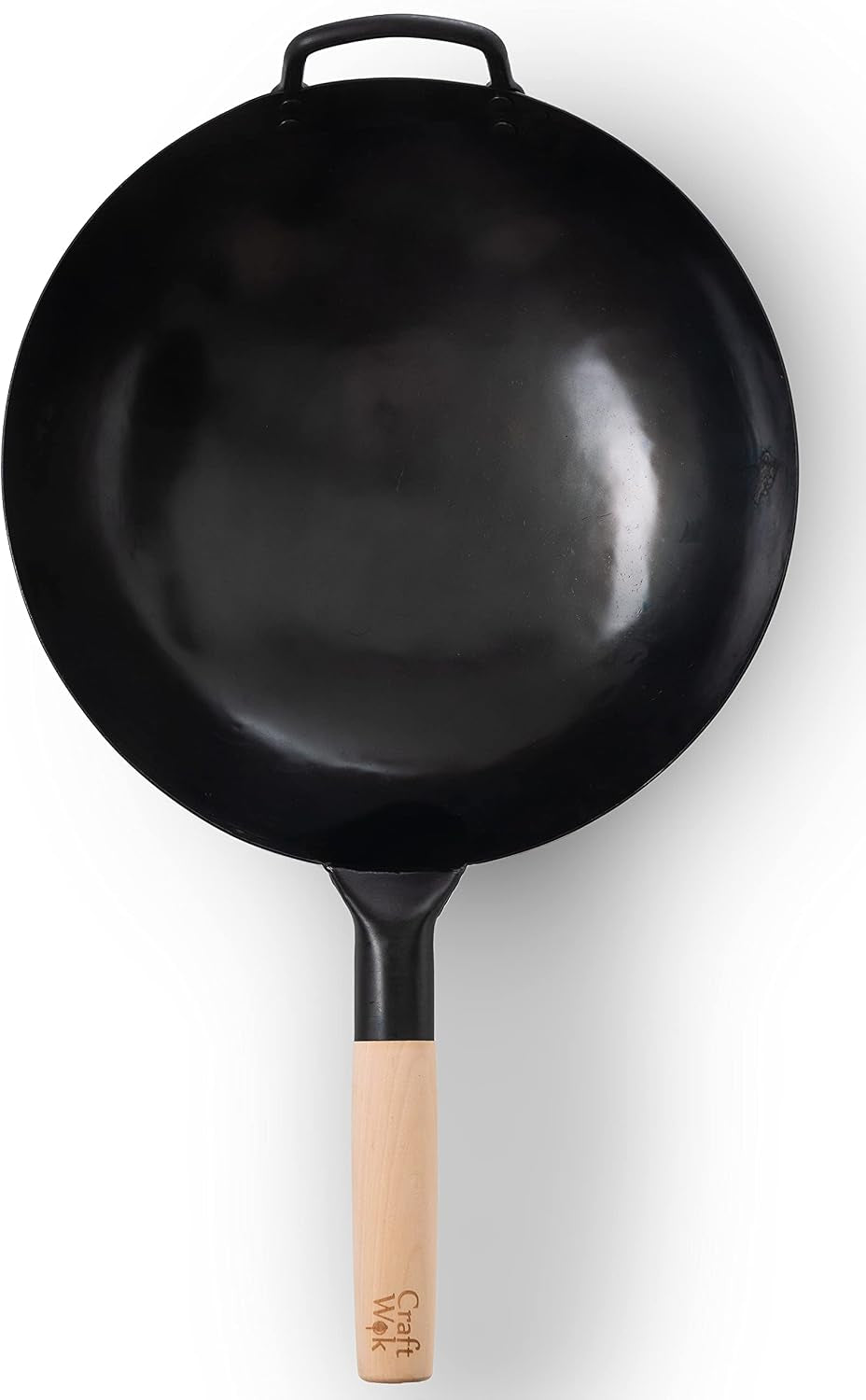 black13-pre-seasoned-hand-hammered-carbon-steel-pow-wok-with-wooden-and-steel-helper-handle-13-inch-round-bottom