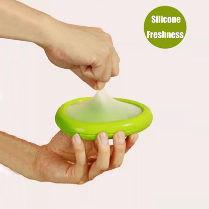 Set of 4 Reusable Fruit and Veggie Savers - Ideal for Avocados, Tomatoes, Apples, Garlic, Onions, and More3