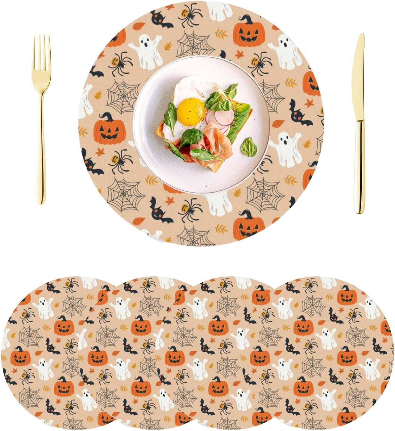 round-placemats-14-inch-halloween-style-set-of-4-premium-linen-non-slip-heat-resistant-stain-resistant-for-party-kitchen-dining-kitchen-restaurant-decoration
