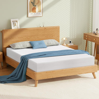 Extra Firm Mattress, 8 Inch King Size Premier Cooling Green Tea Gel Memory Foam Mattress in Box, High-Density Mattress for Back Pain, Removable Fiberglass Free Cover, Certipur-Us, 80'' X 76''1