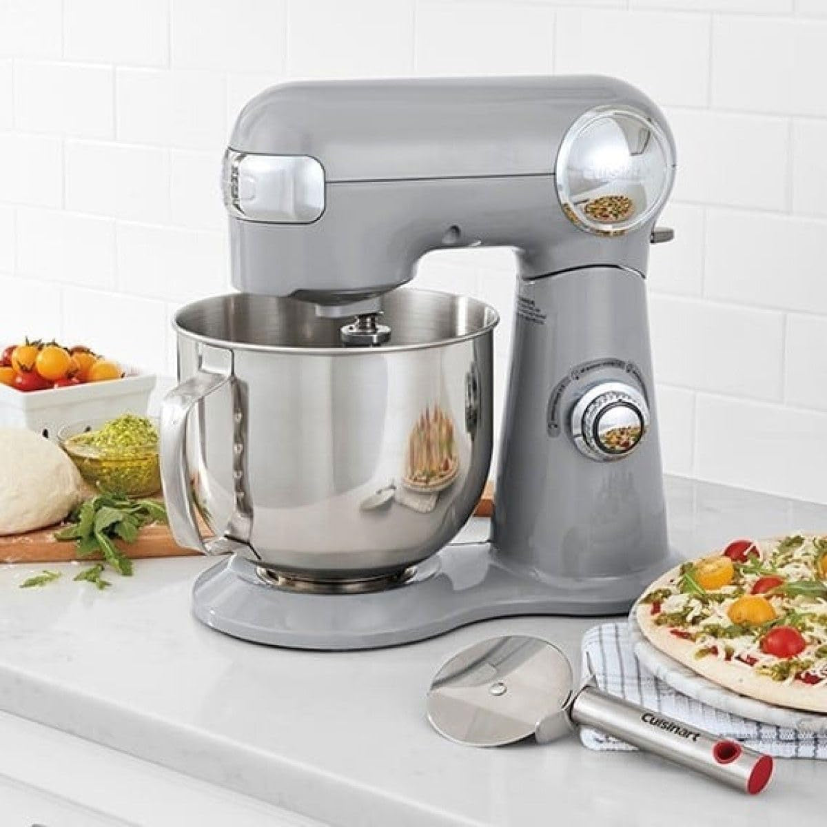 sm-50gr-precision-master-5-5-quart-12-speed-stand-mixer-with-mixing-bowl-chefs-whisk-flat-mixing-paddle-dough-hook-and-splash-guard-with-pour-spout-dove-gray